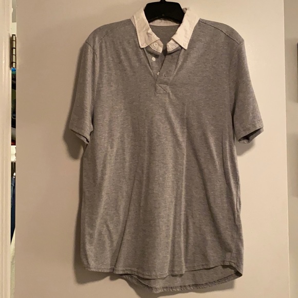 Men’s contrast polo - Picture 1 of 2